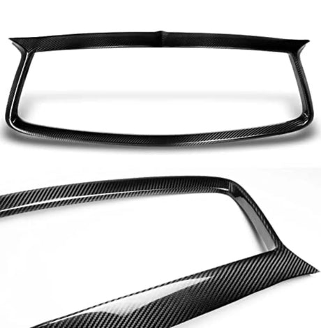 2017-2022 Infiniti Q60 Carbon Fiber Front Grille Outline Trim Cover Overlay