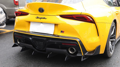 A90/A91 Supra Carbon Fiber Varis Style Rear Diffuser Undertray - A90 A91 Supra