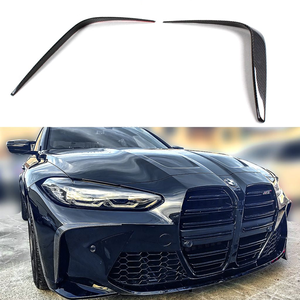 G80 G82 Carbon Fiber Front Bumper Garnish Trim - BMW G80 M3 G82 G83 M4
