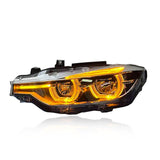 F30 3-Series LCI Style Switchback Headlights White/Yellow/Amber - F30 3-Series 320i 328i 330i 335i 340i
