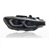 F30 3-Series Switchback Laser Style Headlights White/Yellow - F30 3-Series