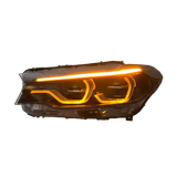 F90 M5/G30 OEM Style Switchback Headlight White/Yellow/Amber - F90 M5 G30 5-Series PRE LCI