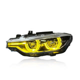 F30 3-Series LCI Style Switchback Headlights White/Yellow/Amber - F30 3-Series 320i 328i 330i 335i 340i