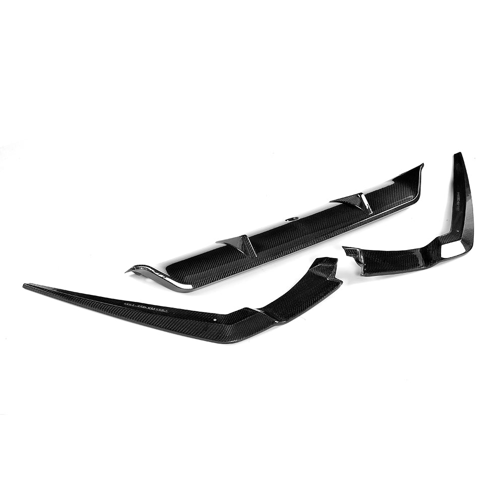 G30 5-Series 3D Style Rear Carbon Fiber Diffuser 3pc - 5-Series M Sport 2017-2018