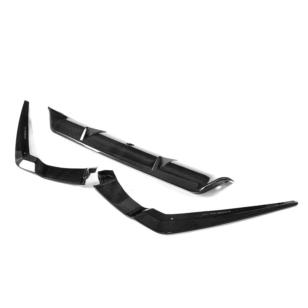 G30 5-Series 3D Style Rear Carbon Fiber Diffuser 3pc - 5-Series M Sport 2017-2018