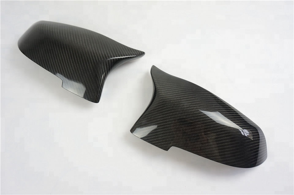 F10 5-Series LCI M Style Carbon Fiber Mirror Caps - F10/F11/F12/F13 LCI
