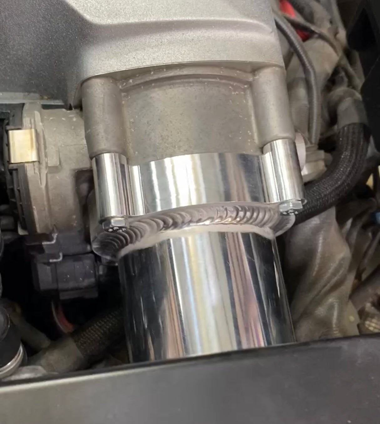 BMR R8 & Huracan Billet Throttle Body Adapter DIY Flange Twin Turbo