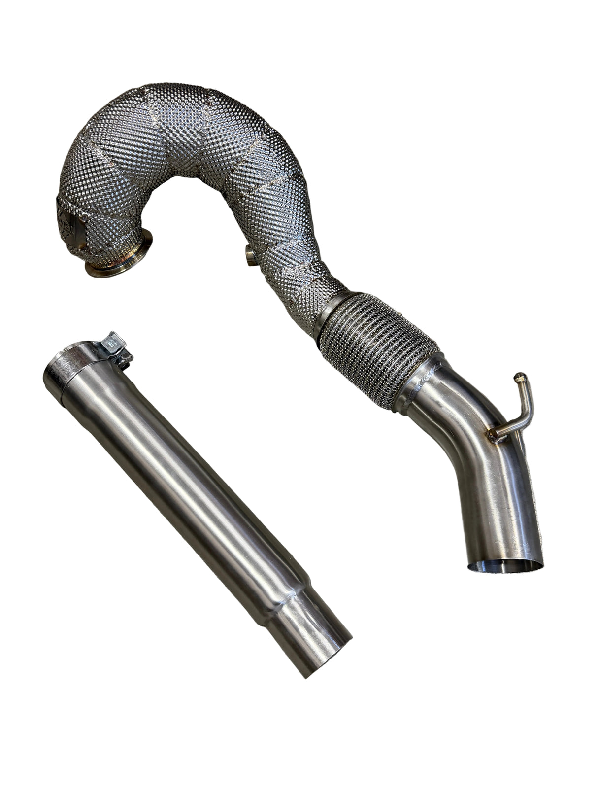 MK7/MK7.5 GTI Catless Race Downpipe W/ Heat Shield - Volkswagen MK7 MK7.5 Golf GTI 2.0T