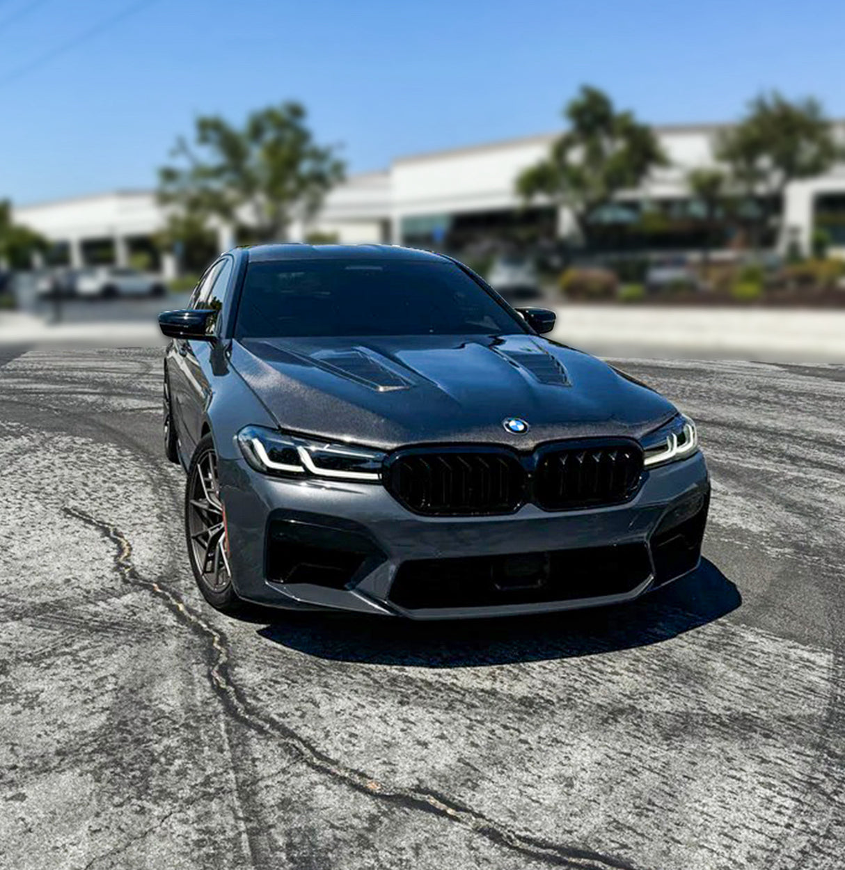 F90/G30 V Style Dry Carbon Fiber Hood - F90 M5 G30 5-Series