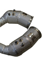 RS6 C8 Catless Race Downpipe W/ Heat Shield - Audi RS6 C8 4.0T