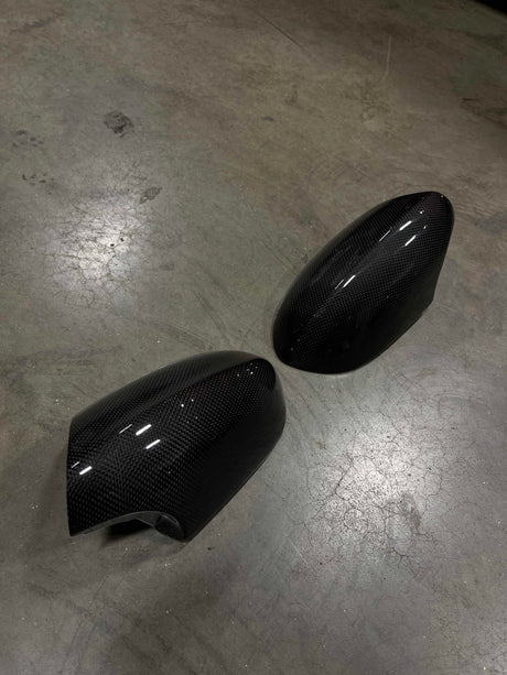 Dry Carbon Fiber Direct Replacement Mirror Covers (BMW E9X M3 / E82 1M) - MidWest Bimmer Supply