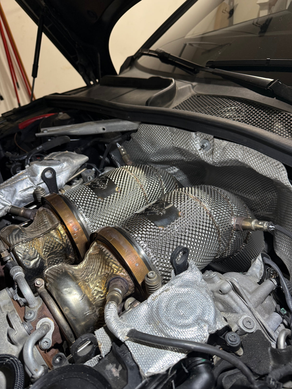 B9/B9.5 RS5 Catless Race Downpipe W/ Heat Shield - Audi B9 B9.5 RS5 2.9T