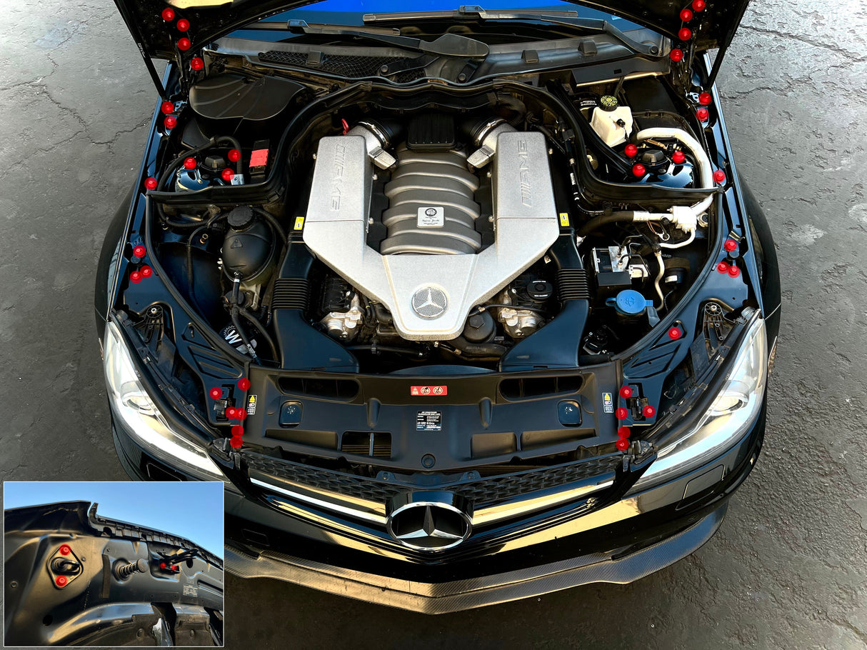 Titanium Mercedes-Benz 2008-2014 C-Class Dress Up Hardware Kit (W204)