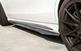 W205 Carbon Fiber C Style Side Skirts - W205 C-Class C43