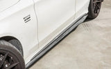 W205 Carbon Fiber C Style Side Skirts - W205 C-Class C43