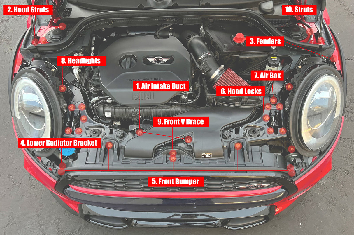 Mini Cooper 2014+ Dress Up Hardware Kit (F55/F56/F57)