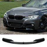 F30 Gloss Black M Performance Style Front Lip 4pc - F30 3-Series