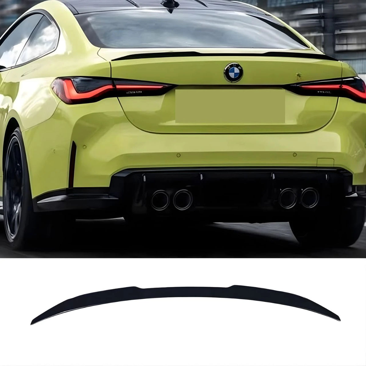 G22/G82 Gloss Black V Style Trunk Spoiler - G22 4-Series G82 M4
