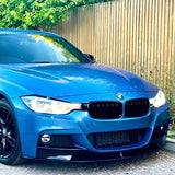F30 Gloss Black M Performance Style Front Lip 4pc - F30 3-Series