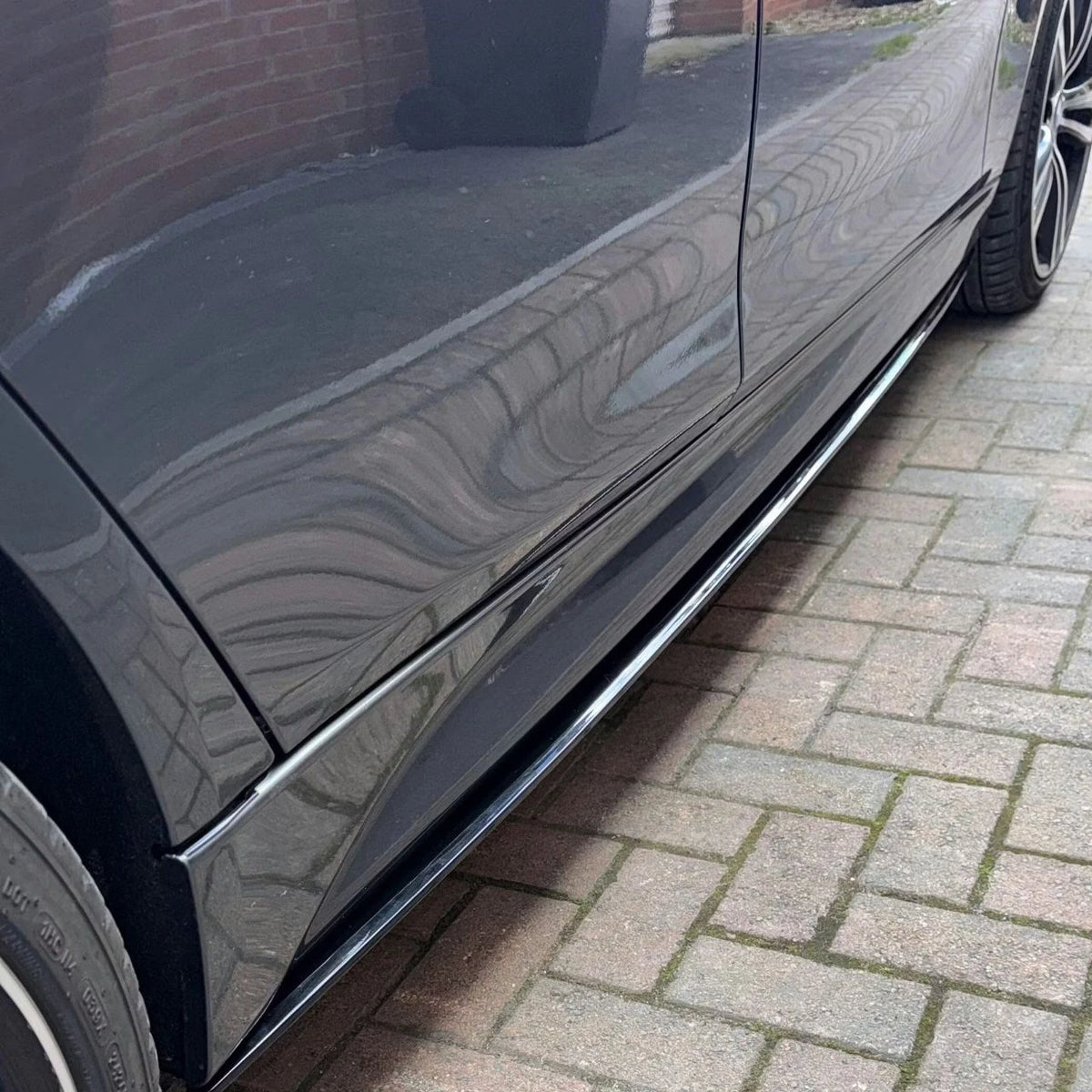 F30 Gloss Black M Performance Style Side Skirts - F30 3-Series M Sport