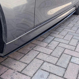 F30 Gloss Black M Performance Style Side Skirts - F30 3-Series M Sport