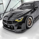 G87 M2 Gloss Black V Style 3pc Front Lip - G87 M2