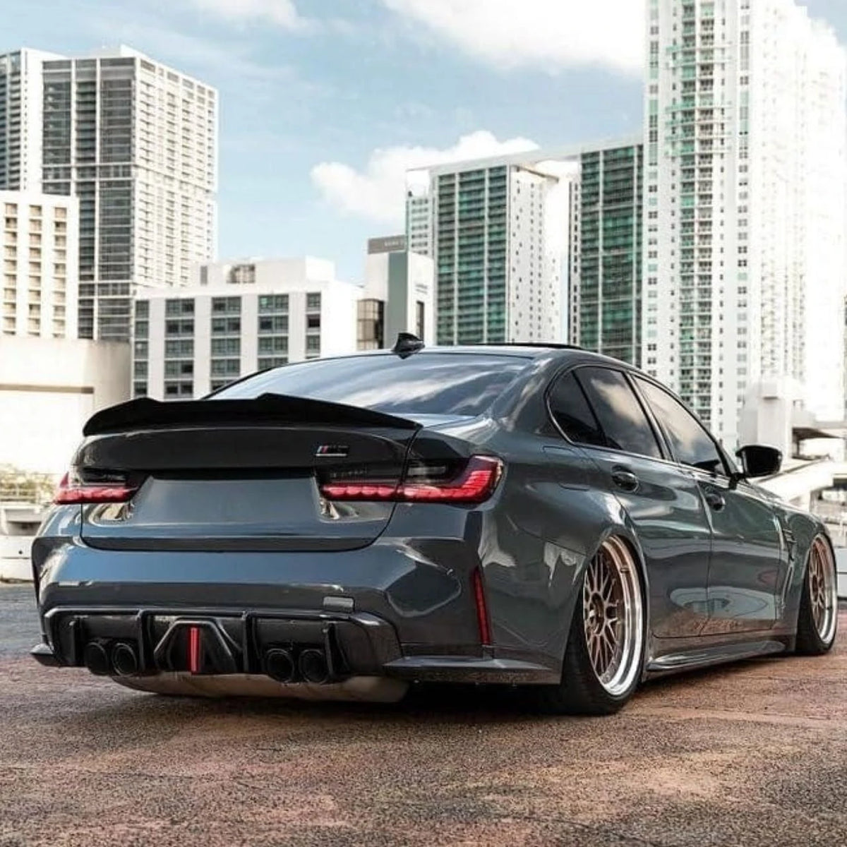 G20/G80 Gloss Black PSM Style Trunk Spoiler - G20 3-Series G80 M3