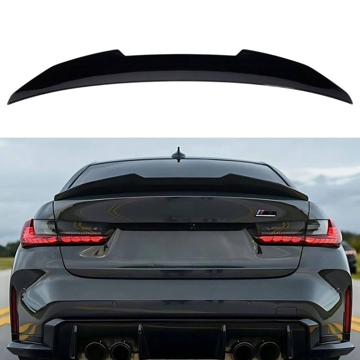 G20/G80 Gloss Black PSM Style Trunk Spoiler - G20 3-Series G80 M3