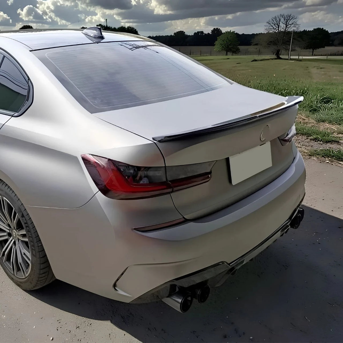 G20/G80 Gloss Black V Style Trunk Spoiler - G20 3-Series G80 M3