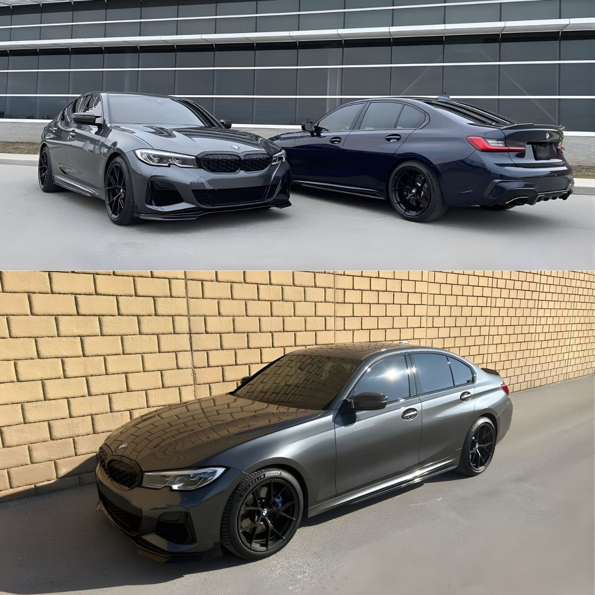 G20 3-Series Gloss Black M Performance style side skirts - G20 3-Series