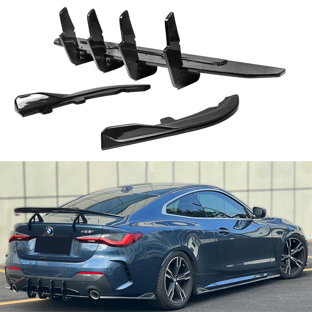 G22 G23 Carbon Fiber MAX Style Rear Diffuser - G22 G23 4-Series