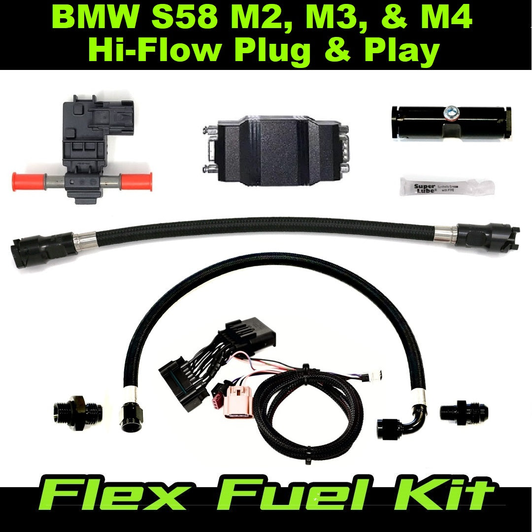 BMW Hi-Flow CANbus Flex Fuel Kit for the S58 M2, M3, M4, X3M, and X4M