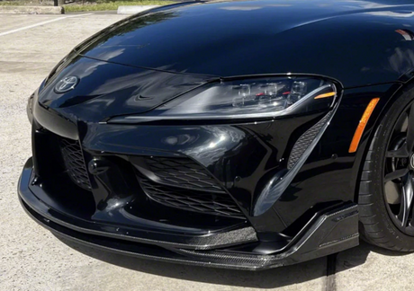 A90/A91 4pc Supra Carbon Fiber Front Lip - A90 A91 Supra