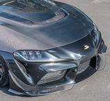 A90/A91 Supra Carbon Fiber GR Style Front Splitters - A90 A91 Supra