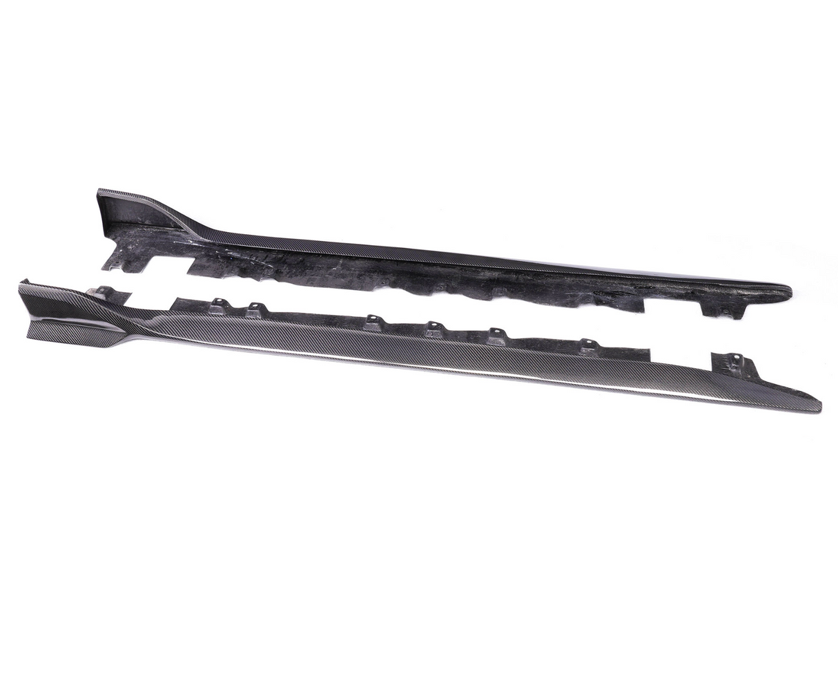 A90/A91 Supra Carbon Fiber AD Style Side Skirts - A90 A91 Supra