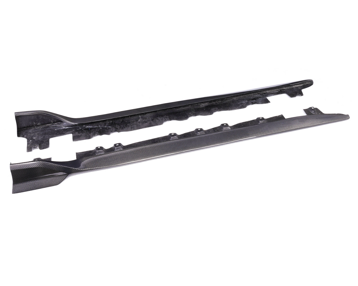 A90/A91 Supra Carbon Fiber AD Style Side Skirts - A90 A91 Supra