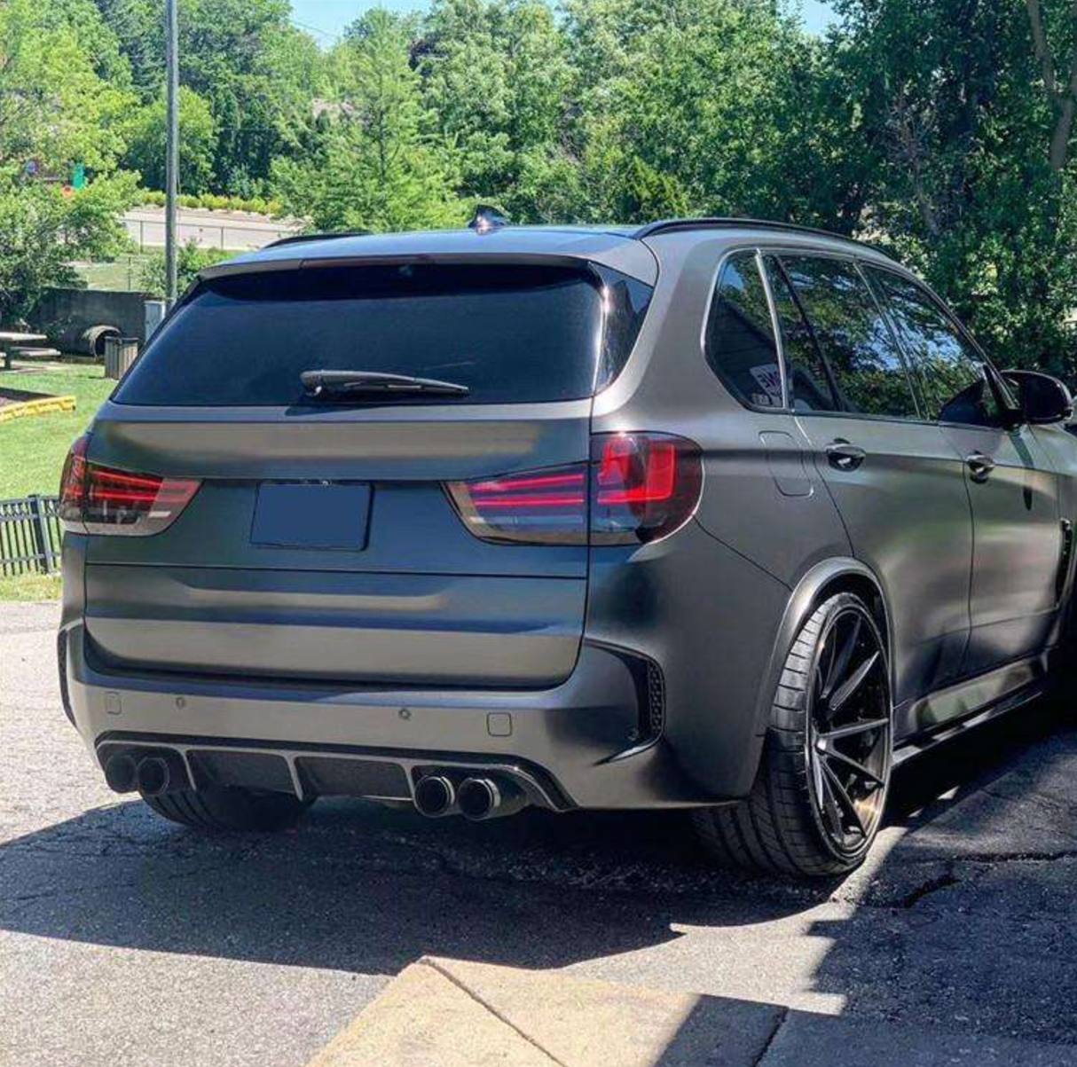 F85/F86 X5M/X6M Carbon Fiber RKP Style Rear Diffuser - F85 X5M F86 X6M