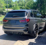 F85/F86 X5M/X6M Carbon Fiber RKP Style Rear Diffuser - F85 X5M F86 X6M