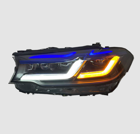 G30 LCI Style Headlights Yellow/White Switchback - F90 M5 G30 G38 5-Series LCI & Pre-LCI