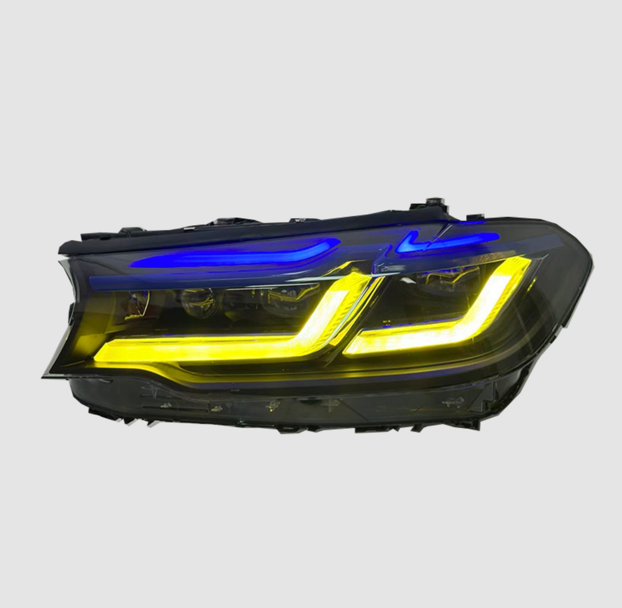 G30 LCI Style Headlights Yellow/White Switchback - F90 M5 G30 G38 5-Series LCI & Pre-LCI