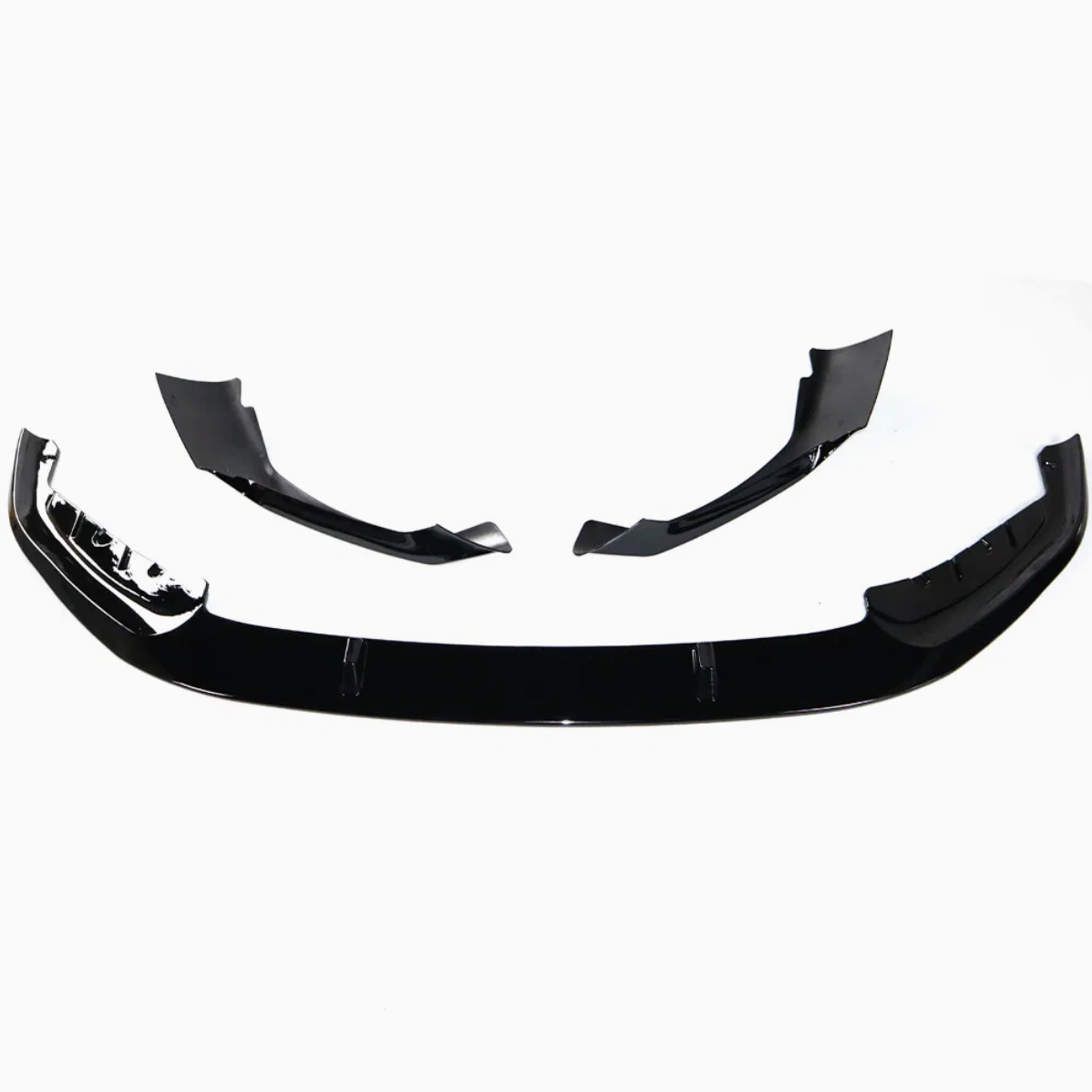 G30 5-Series LCI Gloss Black MP Style 3pc Front Lip - G30 5-Series M Sport
