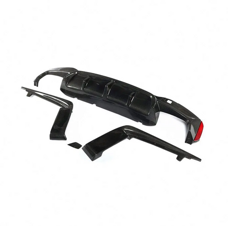 F90 M5 3D Style Carbon Fiber Rear Diffuser - F90 M5