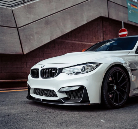 Carbon Fiber M-Performance Style Front Lip W/Splitters (F80 M3 | F82/F83 M4) - MidWest Bimmer Supply