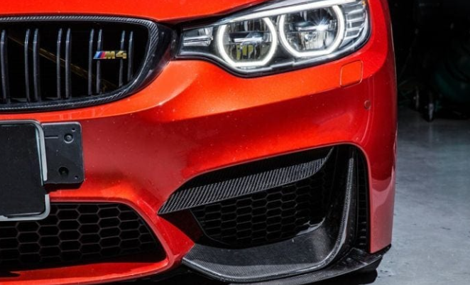 Dry Carbon Fiber OEM Style Front Bumper Upper Trim (BMW M3 F80 | M4 (F82/F83) - MidWest Bimmer Supply