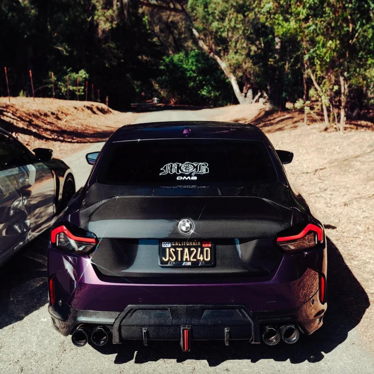 G42 2-Series Carbon Fiber Rear Diffuser w/LED Brake Light - G42 2-Series M Sport