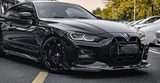 G22 Gloss Black CS Style Front Lip - G22 G23 4- Series