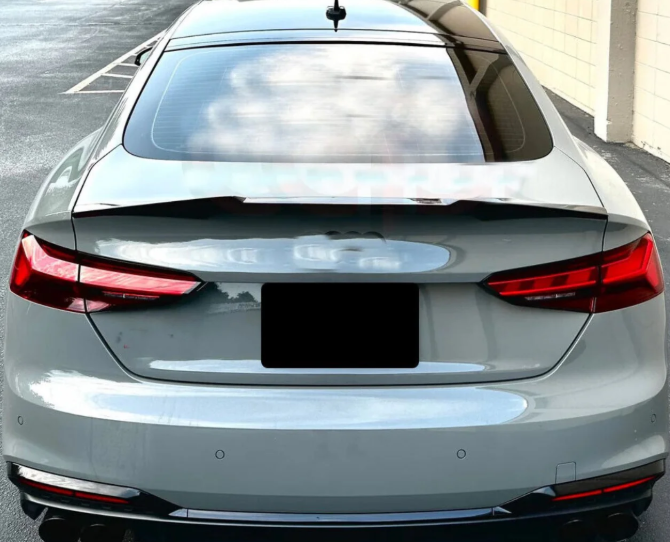 Carbon Fiber M Style Trunk Spoiler - Audi B9 Sportback A5 S5 RS5