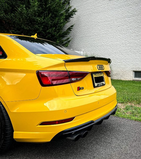 Carbon Fiber M Style Trunk Spoiler - Audi 8V A3 S3 RS3 Sedan