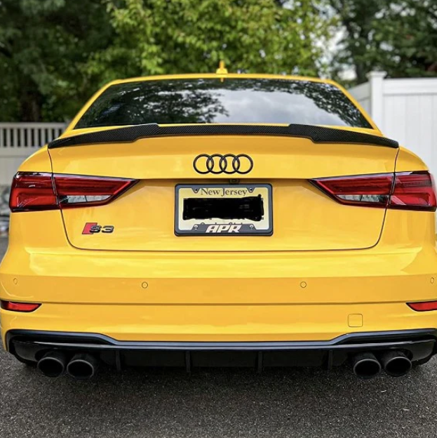 Carbon Fiber M Style Trunk Spoiler - Audi 8V A3 S3 RS3 Sedan
