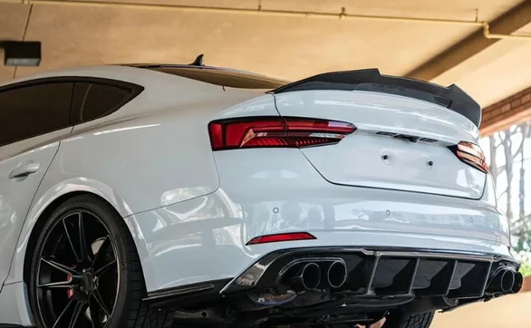 Carbon Fiber PSM Style Trunk Spoiler - Audi B9 A5 S5 RS5 Sportback